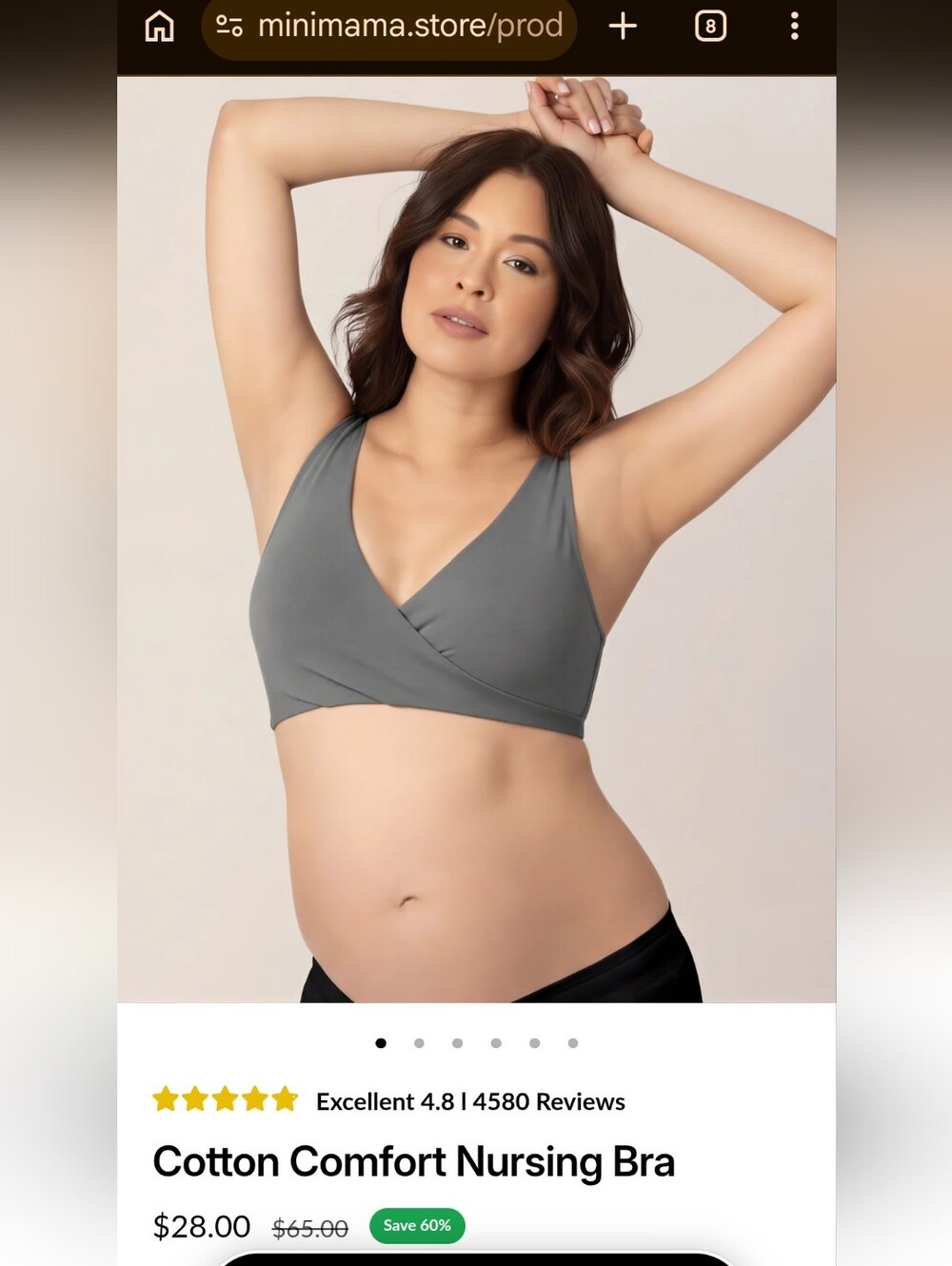 BNWT Cotton nursing bras medium size - Set of 3